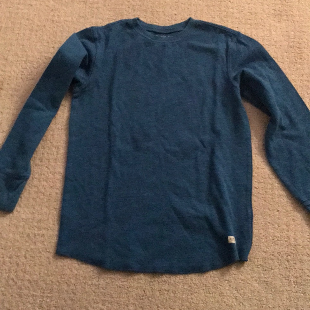 Gap kids blue long sleeve shirt